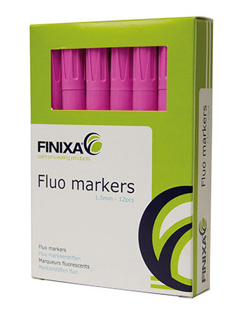 Markeerstiften Roze Fluor met dunne stift punt