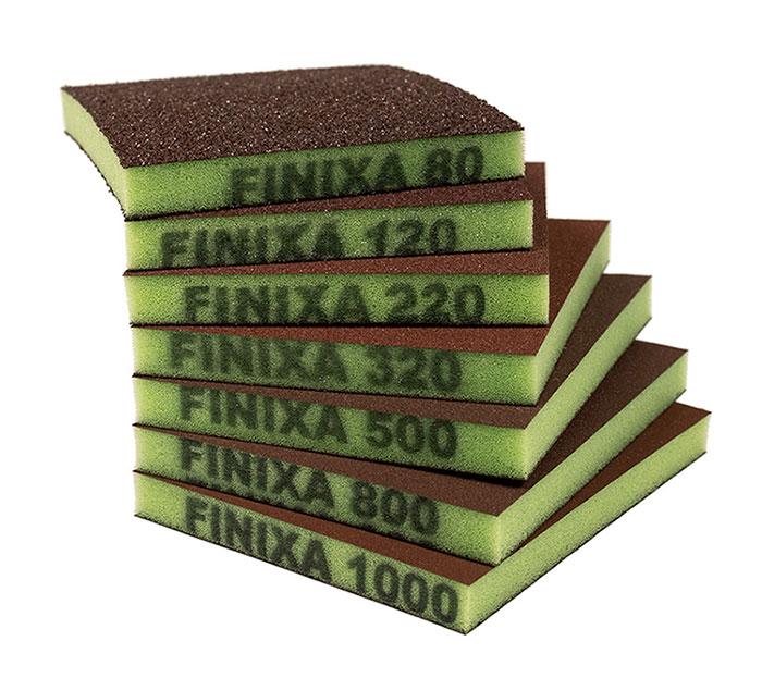 Flexibele schuurpads, scherpe schuursponsjes