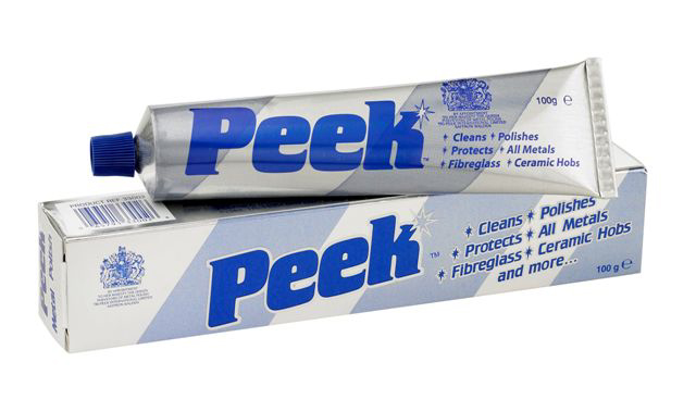 Peek Polish, metaal poetsen,metaal polijsten,metaalpoets,metaalpolish,poetspasta,polijstpasta