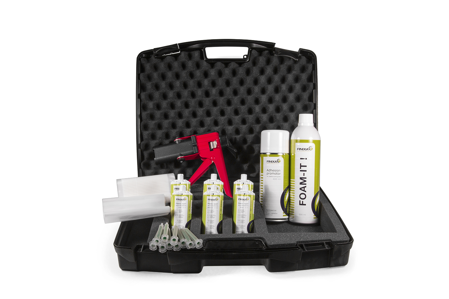 Kunststof reparatie set, kunststof repareren, polyester schade herstellen, plastic herstel
