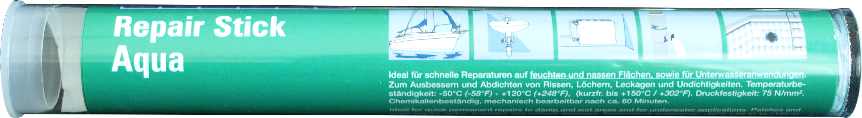 kneedbaar reparatiemiddel aanraking met water repareren