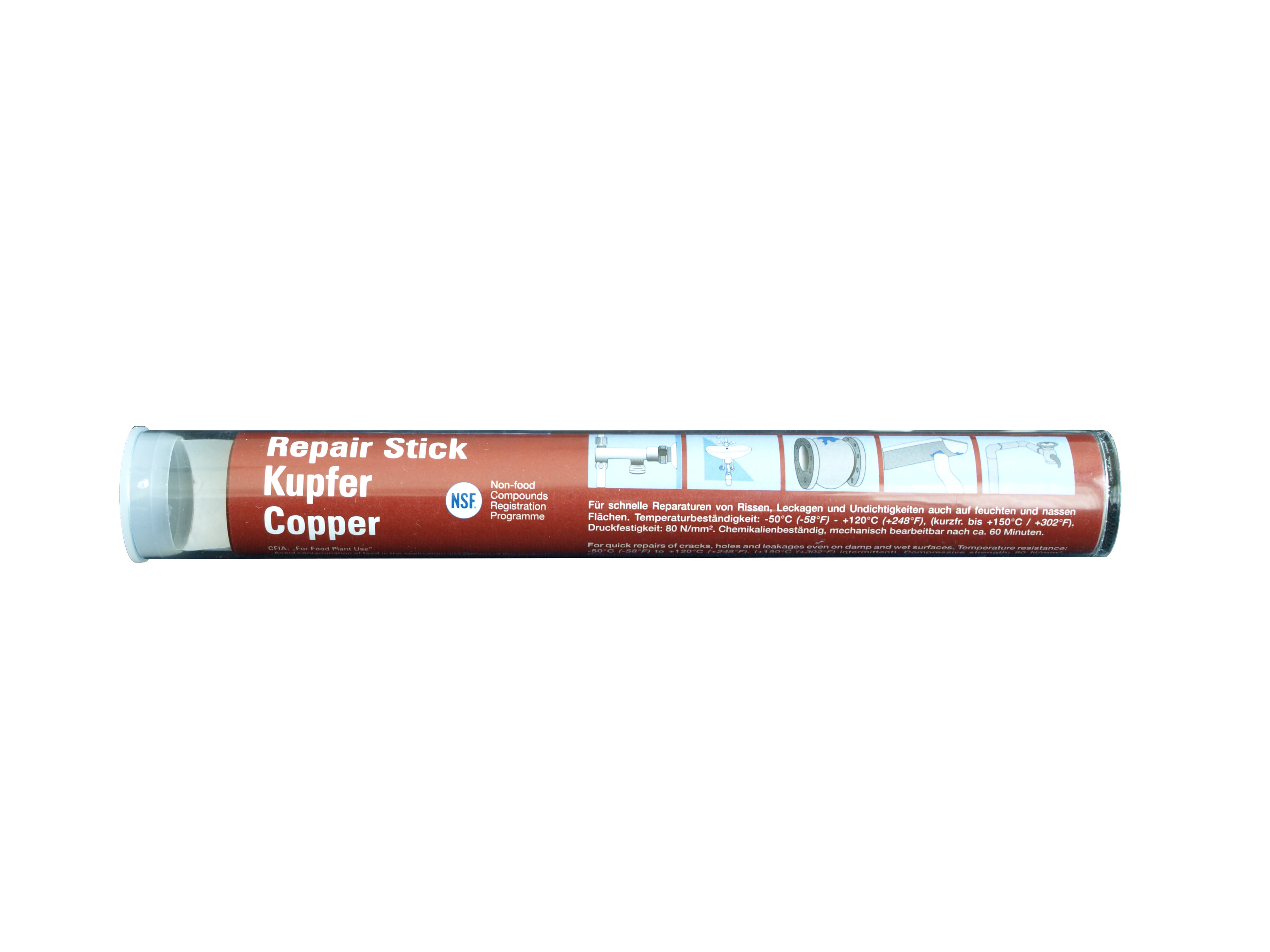 Kneedbaar metaal,kneedbaar koper,koper repareren,koper reparatie,gat in koper repareren,weicon repair stick,Weicon koper stick,kneedbaar epoxy