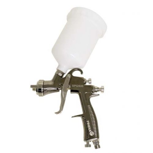 Spuitpistool, CC500, Black Chrome, zwart, chroom, Lichtgewicht, LVLP, Verfpistool, aluminium spuitpistool, solventgedragen,watergedragen