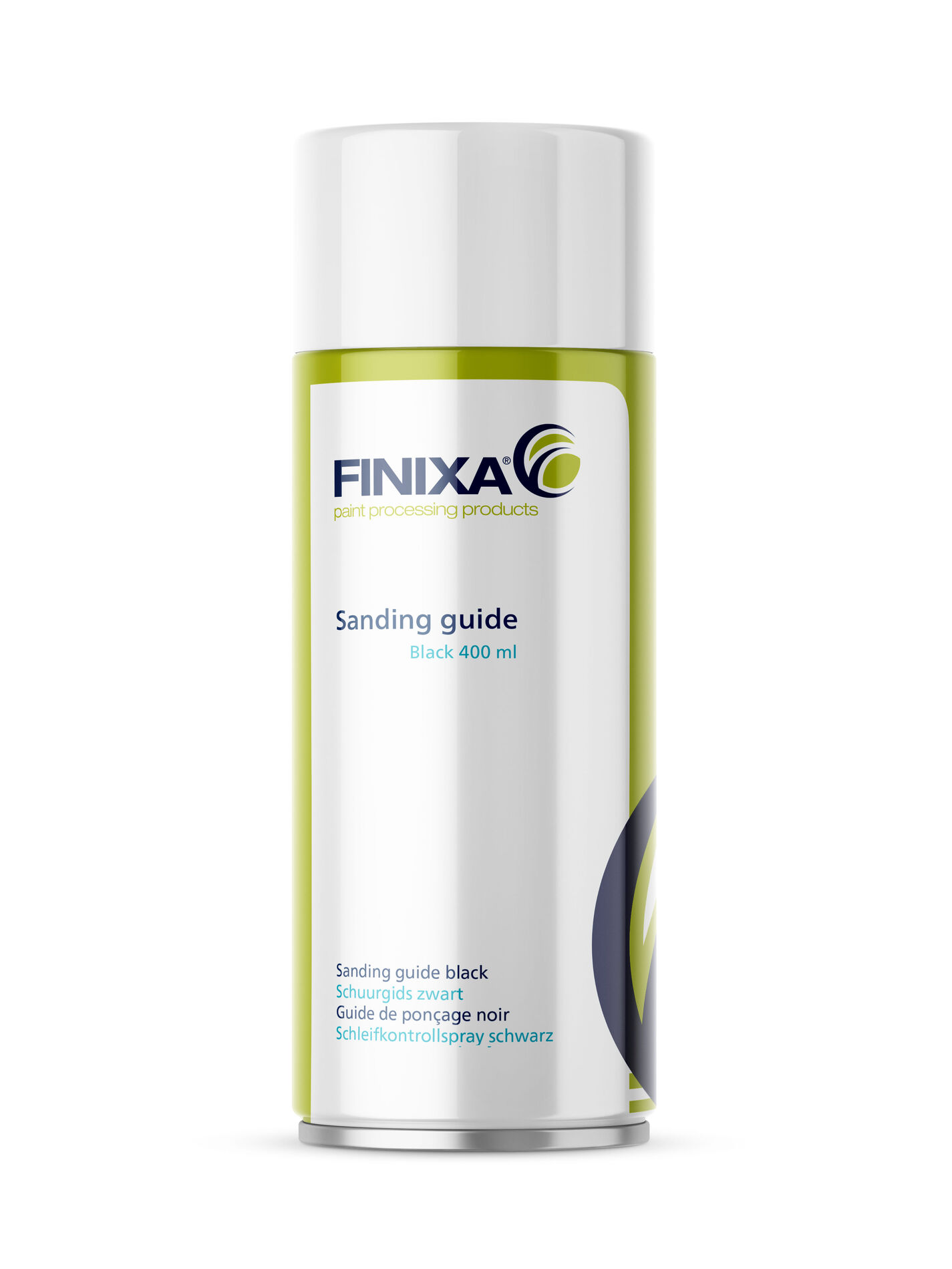 Schuurgids Spray Zwart, Fluor Groen Schuurgids Spray